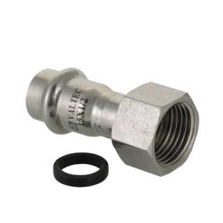 Соединитель с накидной гайкой нерж. сталь 28х3/4" (VTi.908.I.002805)