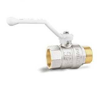 Кран шаровой LD PRIDE W 3/4" Вн.-Нр. рычаг (белый)